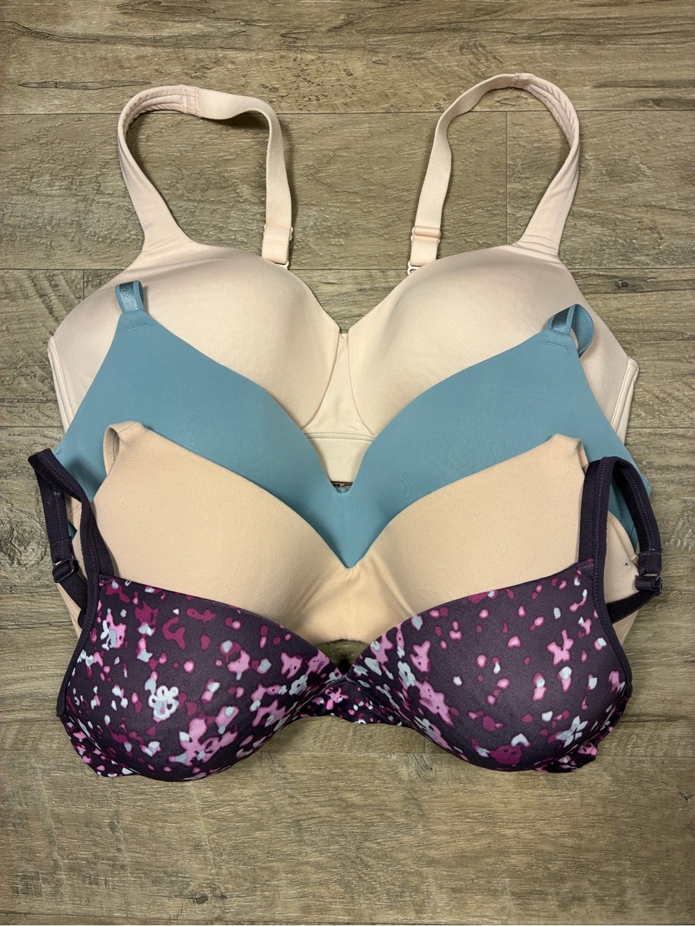 Wacoal Auden Duluth Warners Bundle 4 Wireless T Shirt Bras